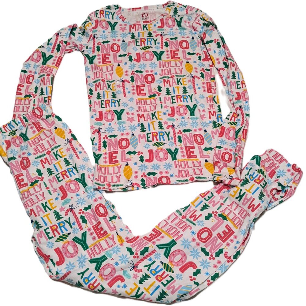 PJ Place Cotton Christmas Pajamas Youth size 12